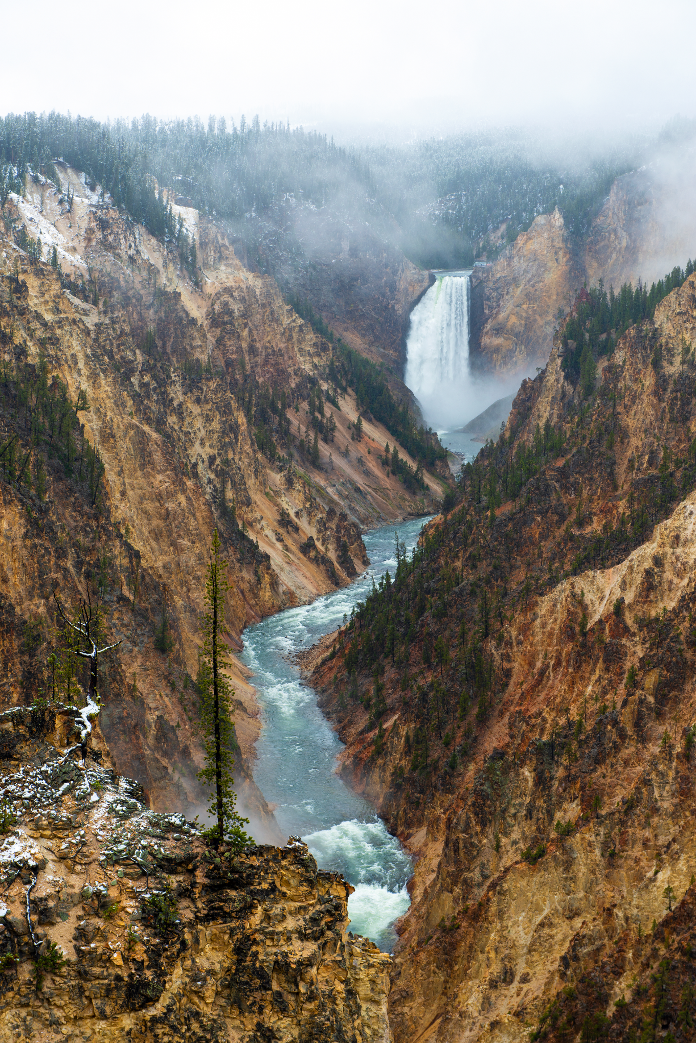 A River Running Through A Canyon